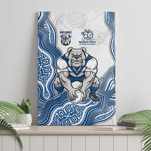 Canterbury-Bankstown Bulldogs NAIDOC Week 2026 Canvas Wall Art First Nations of Australia Aboriginal Mascot Rugby