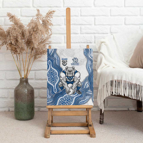 Canterbury-Bankstown Bulldogs NAIDOC Week 2026 Canvas Wall Art First Nations of Australia Aboriginal Mascot Rugby