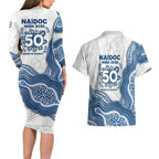 Canterbury-Bankstown Bulldogs NAIDOC Week 2026 Couples Matching Long Sleeve Bodycon Dress and Hawaiian Shirt First Nations of Australia Aboriginal Mascot Rugby