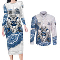 Canterbury-Bankstown Bulldogs NAIDOC Week 2026 Couples Matching Long Sleeve Bodycon Dress and Long Sleeve Button Shirt First Nations of Australia Aboriginal Mascot Rugby