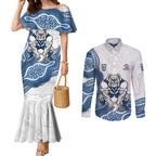 Canterbury-Bankstown Bulldogs NAIDOC Week 2026 Couples Matching Mermaid Dress and Long Sleeve Button Shirt First Nations of Australia Aboriginal Mascot Rugby