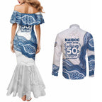 Canterbury-Bankstown Bulldogs NAIDOC Week 2026 Couples Matching Mermaid Dress and Long Sleeve Button Shirt First Nations of Australia Aboriginal Mascot Rugby