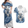 Canterbury-Bankstown Bulldogs NAIDOC Week 2026 Couples Matching Off Shoulder Maxi Dress and Hawaiian Shirt First Nations of Australia Aboriginal Mascot Rugby