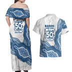 Canterbury-Bankstown Bulldogs NAIDOC Week 2026 Couples Matching Off Shoulder Maxi Dress and Hawaiian Shirt First Nations of Australia Aboriginal Mascot Rugby