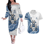 Canterbury-Bankstown Bulldogs NAIDOC Week 2026 Couples Matching Off The Shoulder Long Sleeve Dress and Hawaiian Shirt First Nations of Australia Aboriginal Mascot Rugby