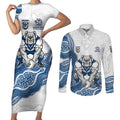 Canterbury-Bankstown Bulldogs NAIDOC Week 2026 Couples Matching Short Sleeve Bodycon Dress and Long Sleeve Button Shirt First Nations of Australia Aboriginal Mascot Rugby