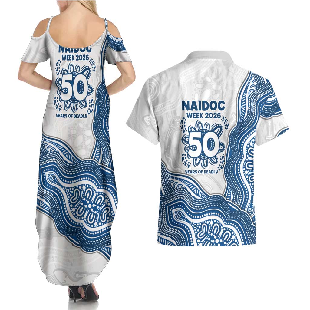 Canterbury-Bankstown Bulldogs NAIDOC Week 2026 Couples Matching Summer Maxi Dress and Hawaiian Shirt First Nations of Australia Aboriginal Mascot Rugby