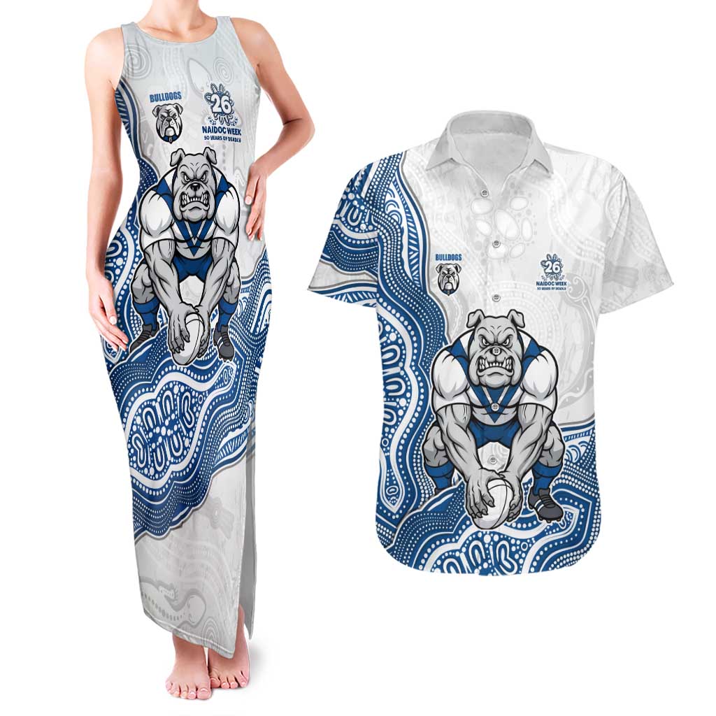 Canterbury-Bankstown Bulldogs NAIDOC Week 2026 Couples Matching Tank Maxi Dress and Hawaiian Shirt First Nations of Australia Aboriginal Mascot Rugby