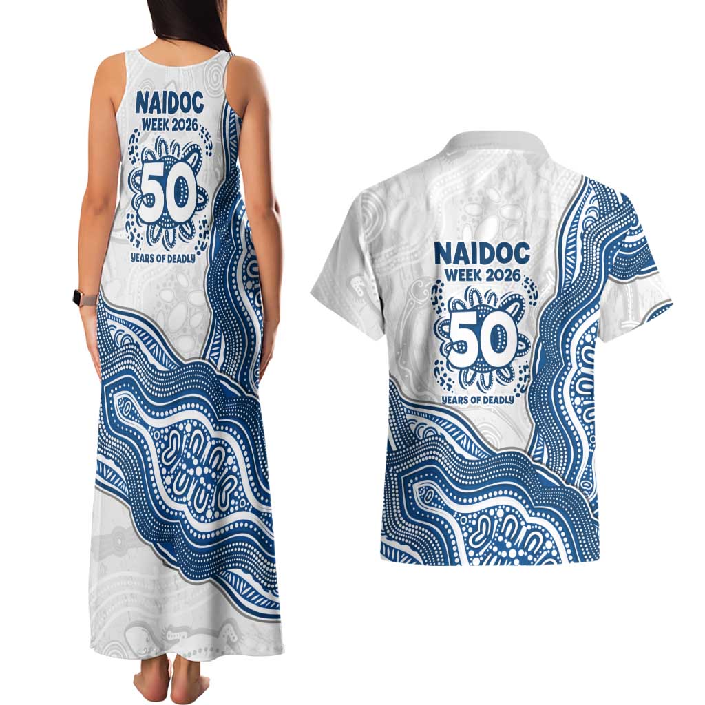 Canterbury-Bankstown Bulldogs NAIDOC Week 2026 Couples Matching Tank Maxi Dress and Hawaiian Shirt First Nations of Australia Aboriginal Mascot Rugby