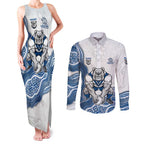 Canterbury-Bankstown Bulldogs NAIDOC Week 2026 Couples Matching Tank Maxi Dress and Long Sleeve Button Shirt First Nations of Australia Aboriginal Mascot Rugby
