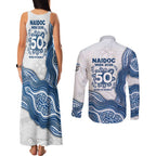 Canterbury-Bankstown Bulldogs NAIDOC Week 2026 Couples Matching Tank Maxi Dress and Long Sleeve Button Shirt First Nations of Australia Aboriginal Mascot Rugby