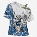 Canterbury-Bankstown Bulldogs NAIDOC Week 2026 Cross Shoulder Shirt First Nations of Australia Aboriginal Mascot Rugby