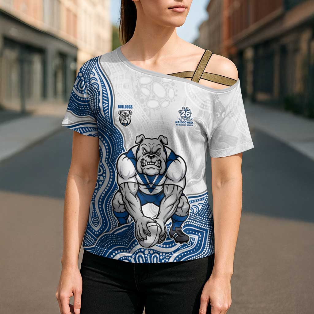 Canterbury-Bankstown Bulldogs NAIDOC Week 2026 Cross Shoulder Shirt First Nations of Australia Aboriginal Mascot Rugby
