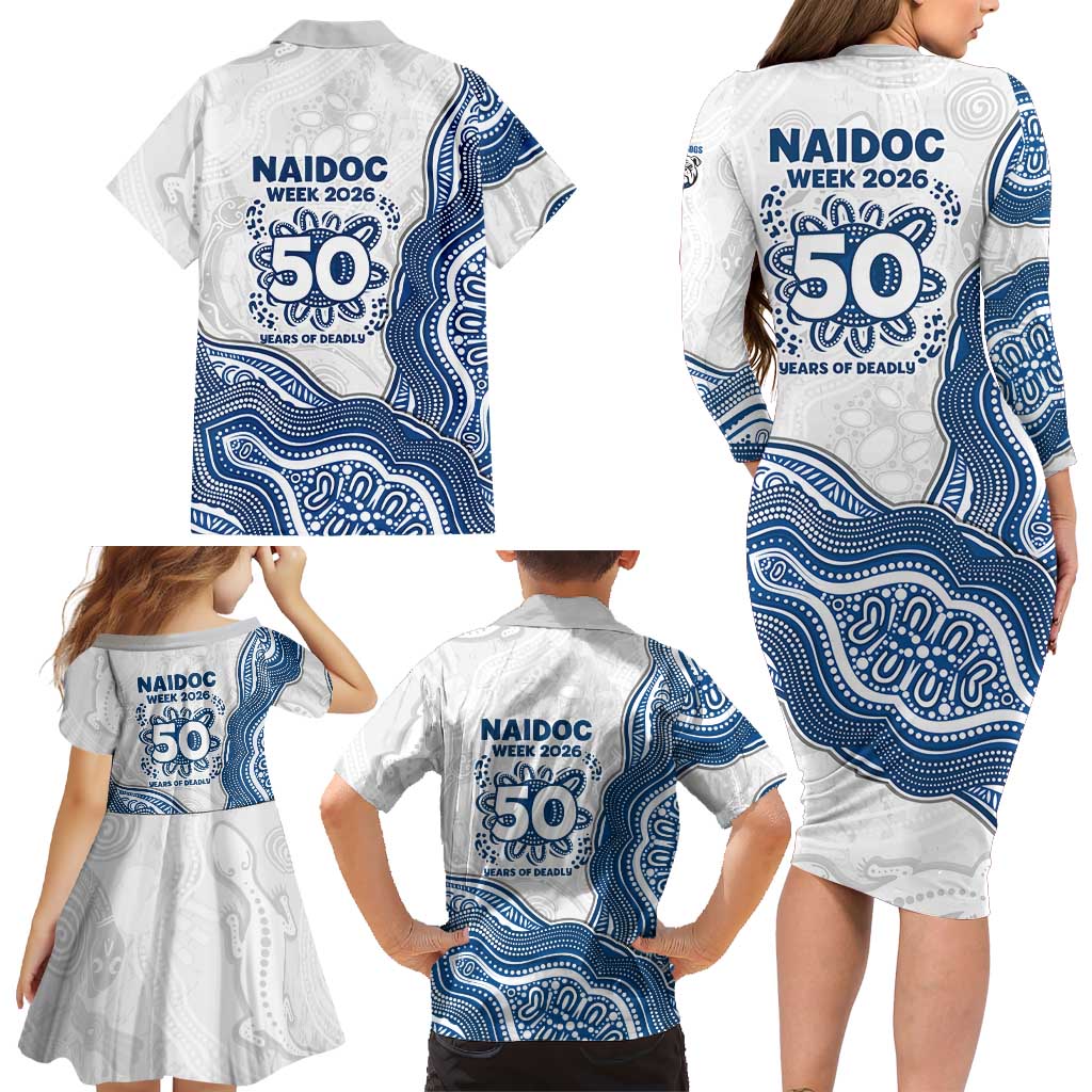 Canterbury-Bankstown Bulldogs NAIDOC Week 2026 Family Matching Long Sleeve Bodycon Dress and Hawaiian Shirt First Nations of Australia Aboriginal Mascot Rugby