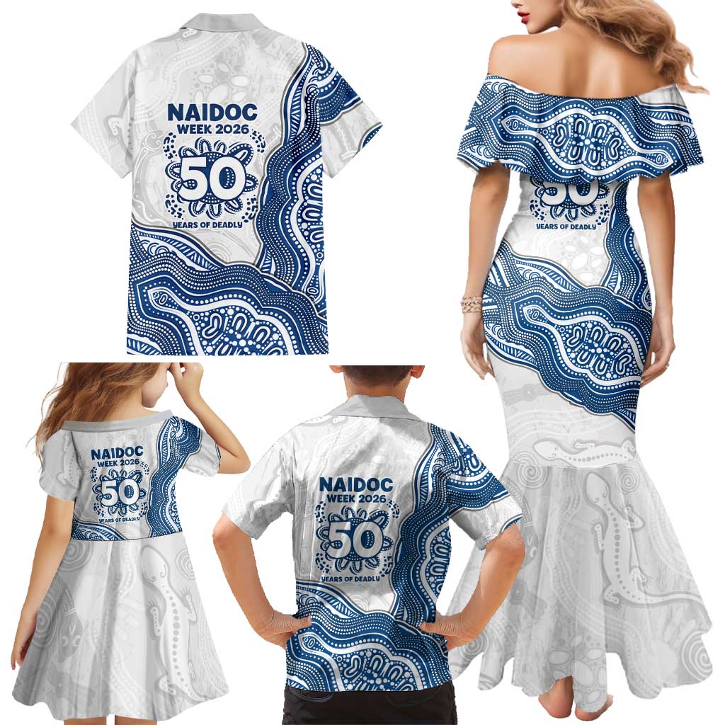 Canterbury-Bankstown Bulldogs NAIDOC Week 2026 Family Matching Mermaid Dress and Hawaiian Shirt First Nations of Australia Aboriginal Mascot Rugby