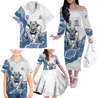 Canterbury-Bankstown Bulldogs NAIDOC Week 2026 Family Matching Off The Shoulder Long Sleeve Dress and Hawaiian Shirt First Nations of Australia Aboriginal Mascot Rugby