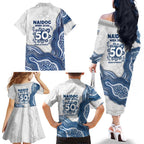 Canterbury-Bankstown Bulldogs NAIDOC Week 2026 Family Matching Off The Shoulder Long Sleeve Dress and Hawaiian Shirt First Nations of Australia Aboriginal Mascot Rugby