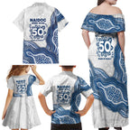 Canterbury-Bankstown Bulldogs NAIDOC Week 2026 Family Matching Off Shoulder Maxi Dress and Hawaiian Shirt First Nations of Australia Aboriginal Mascot Rugby