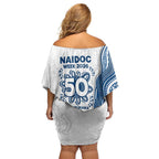 Canterbury-Bankstown Bulldogs NAIDOC Week 2026 Family Matching Off Shoulder Short Dress and Hawaiian Shirt First Nations of Australia Aboriginal Mascot Rugby