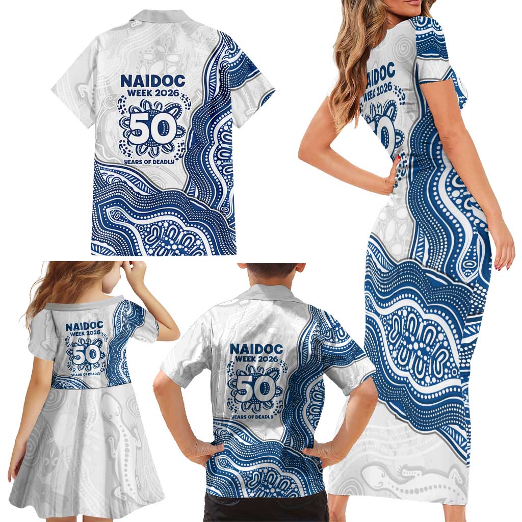 Canterbury-Bankstown Bulldogs NAIDOC Week 2026 Family Matching Short Sleeve Bodycon Dress and Hawaiian Shirt First Nations of Australia Aboriginal Mascot Rugby