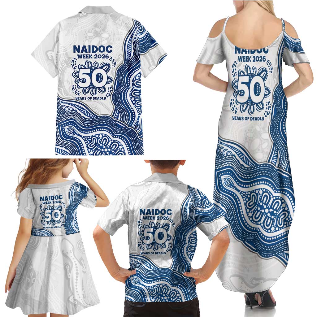Canterbury-Bankstown Bulldogs NAIDOC Week 2026 Family Matching Summer Maxi Dress and Hawaiian Shirt First Nations of Australia Aboriginal Mascot Rugby