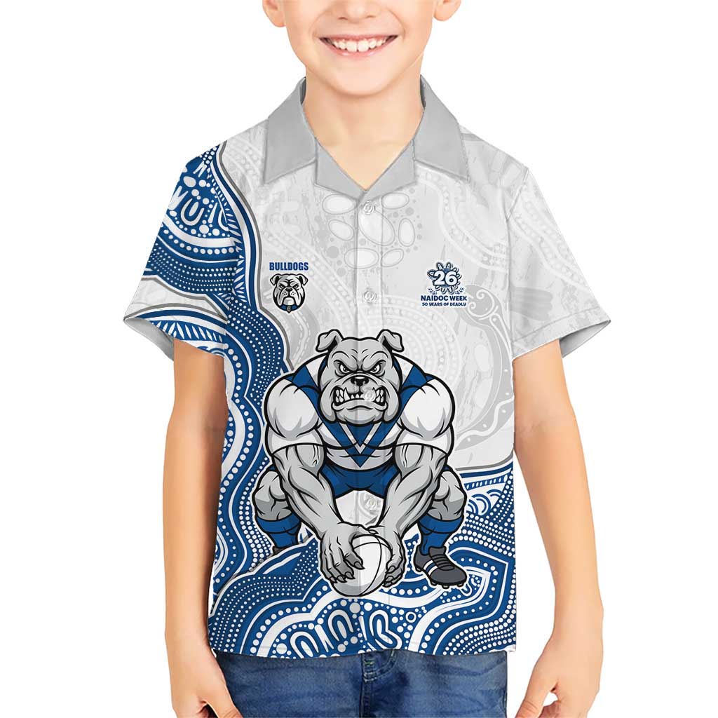 Canterbury-Bankstown Bulldogs NAIDOC Week 2026 Kid Hawaiian Shirt First Nations of Australia Aboriginal Mascot Rugby