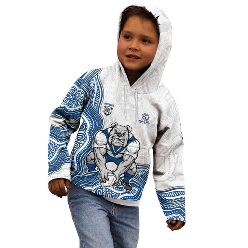 Canterbury-Bankstown Bulldogs NAIDOC Week 2026 Kid Hoodie First Nations of Australia Aboriginal Mascot Rugby