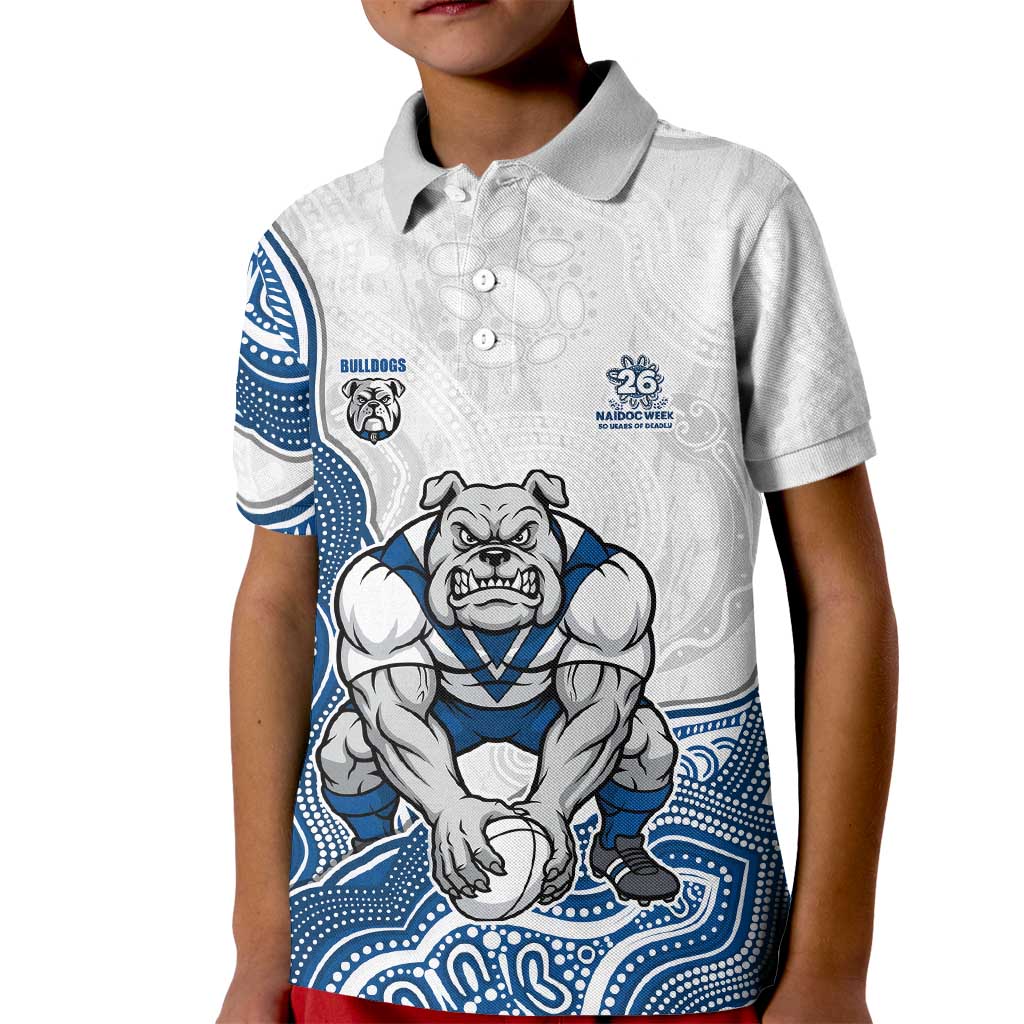 Canterbury-Bankstown Bulldogs NAIDOC Week 2026 Kid Polo Shirt First Nations of Australia Aboriginal Mascot Rugby