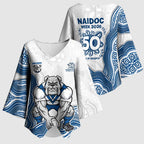 Canterbury-Bankstown Bulldogs NAIDOC Week 2026 Kimono Sleeve Blouse First Nations of Australia Aboriginal Mascot Rugby