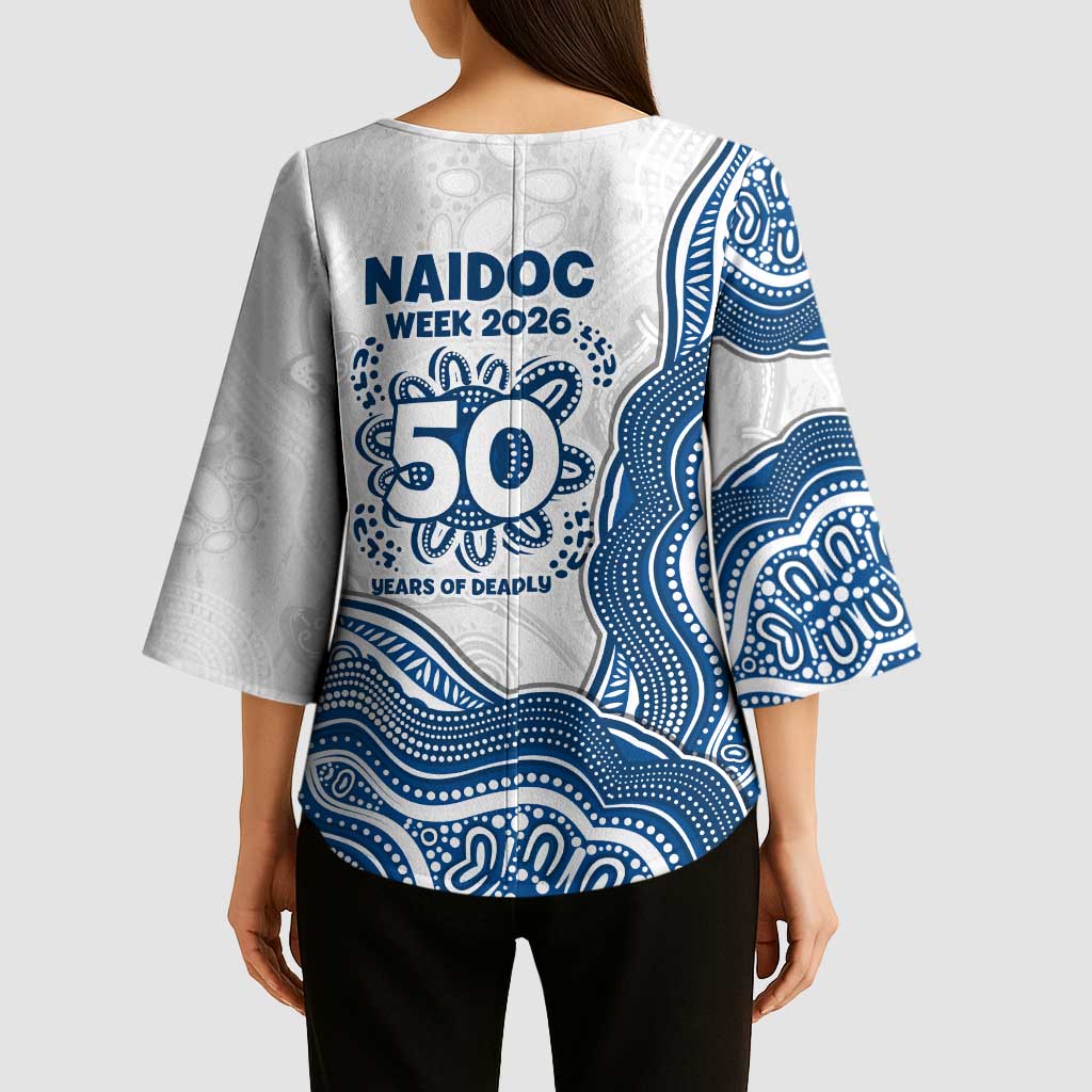 Canterbury-Bankstown Bulldogs NAIDOC Week 2026 Kimono Sleeve Blouse First Nations of Australia Aboriginal Mascot Rugby