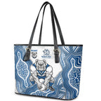 Canterbury-Bankstown Bulldogs NAIDOC Week 2026 Leather Tote Bag First Nations of Australia Aboriginal Mascot Rugby