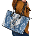 Canterbury-Bankstown Bulldogs NAIDOC Week 2026 Leather Tote Bag First Nations of Australia Aboriginal Mascot Rugby