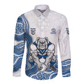 Canterbury-Bankstown Bulldogs NAIDOC Week 2026 Long Sleeve Button Shirt First Nations of Australia Aboriginal Mascot Rugby