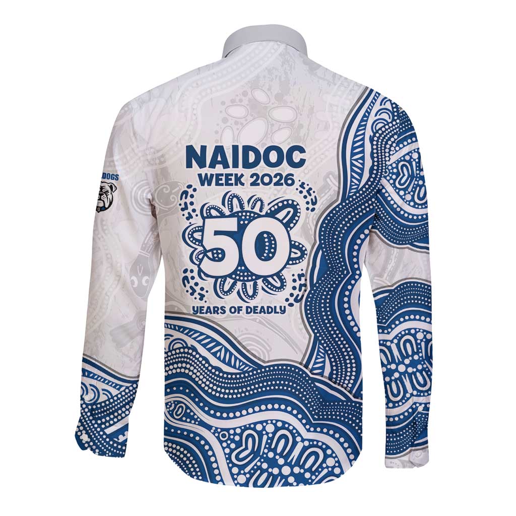 Canterbury-Bankstown Bulldogs NAIDOC Week 2026 Long Sleeve Button Shirt First Nations of Australia Aboriginal Mascot Rugby