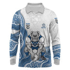 Canterbury-Bankstown Bulldogs NAIDOC Week 2026 Long Sleeve Polo Shirt First Nations of Australia Aboriginal Mascot Rugby