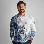 Canterbury-Bankstown Bulldogs NAIDOC Week 2026 Long Sleeve Polo Shirt First Nations of Australia Aboriginal Mascot Rugby