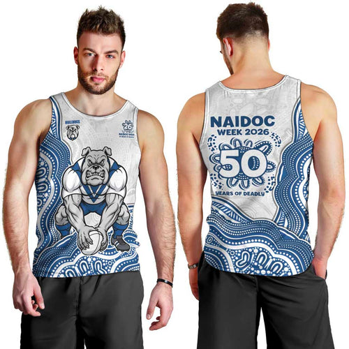 Canterbury-Bankstown Bulldogs NAIDOC Week 2026 Men Tank Top First Nations of Australia Aboriginal Mascot Rugby