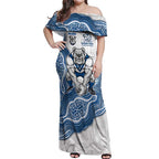 Canterbury-Bankstown Bulldogs NAIDOC Week 2026 Off Shoulder Maxi Dress First Nations of Australia Aboriginal Mascot Rugby