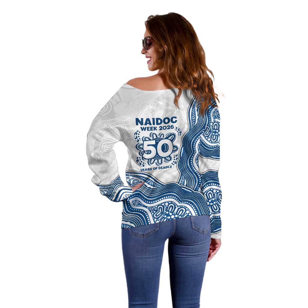 Canterbury-Bankstown Bulldogs NAIDOC Week 2026 Off Shoulder Sweater First Nations of Australia Aboriginal Mascot Rugby