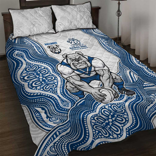 Canterbury-Bankstown Bulldogs NAIDOC Week 2026 Quilt Bed Set First Nations of Australia Aboriginal Mascot Rugby