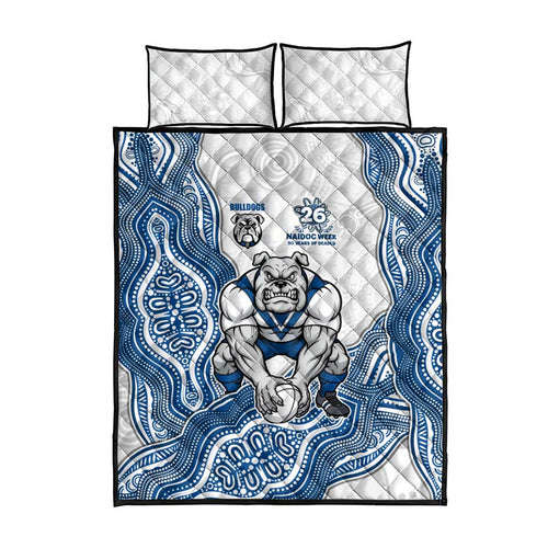 Canterbury-Bankstown Bulldogs NAIDOC Week 2026 Quilt Bed Set First Nations of Australia Aboriginal Mascot Rugby