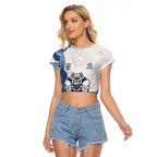 Canterbury-Bankstown Bulldogs NAIDOC Week 2026 Raglan Cropped T Shirt First Nations of Australia Aboriginal Mascot Rugby