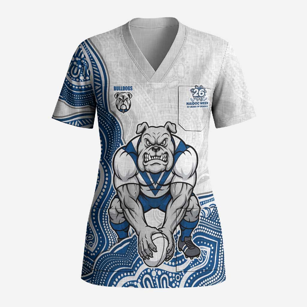 Canterbury-Bankstown Bulldogs NAIDOC Week 2026 Scrub Top First Nations of Australia Aboriginal Mascot Rugby