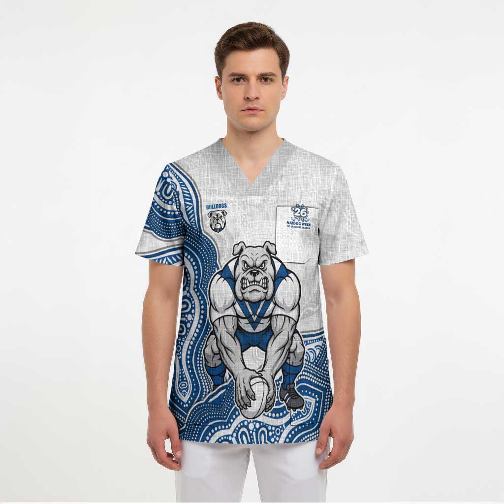 Canterbury-Bankstown Bulldogs NAIDOC Week 2026 Scrub Top First Nations of Australia Aboriginal Mascot Rugby