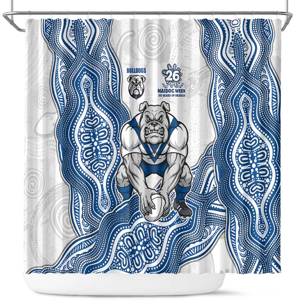 Canterbury-Bankstown Bulldogs NAIDOC Week 2026 Shower Curtain First Nations of Australia Aboriginal Mascot Rugby