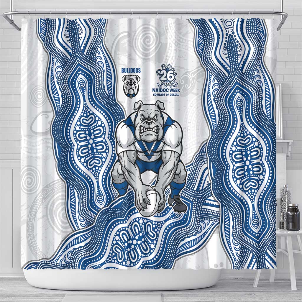Canterbury-Bankstown Bulldogs NAIDOC Week 2026 Shower Curtain First Nations of Australia Aboriginal Mascot Rugby