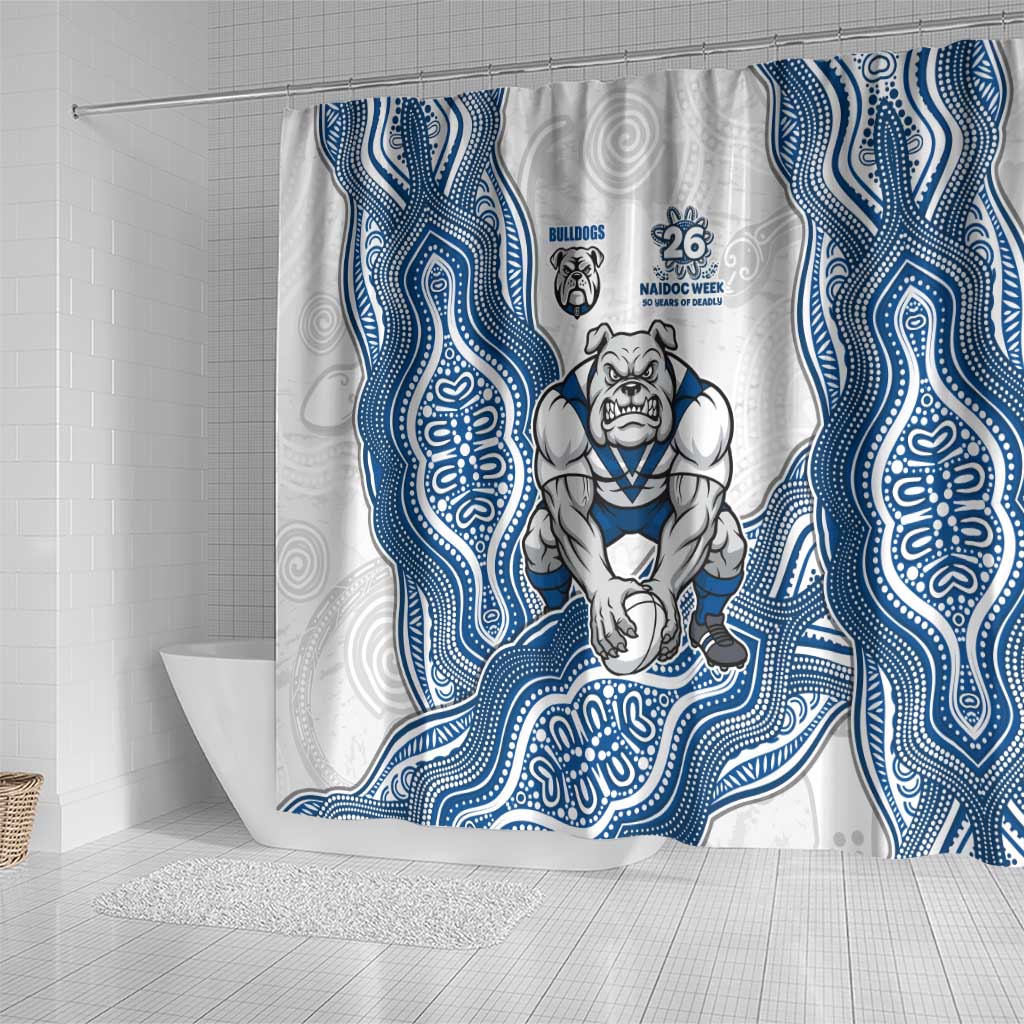 Canterbury-Bankstown Bulldogs NAIDOC Week 2026 Shower Curtain First Nations of Australia Aboriginal Mascot Rugby