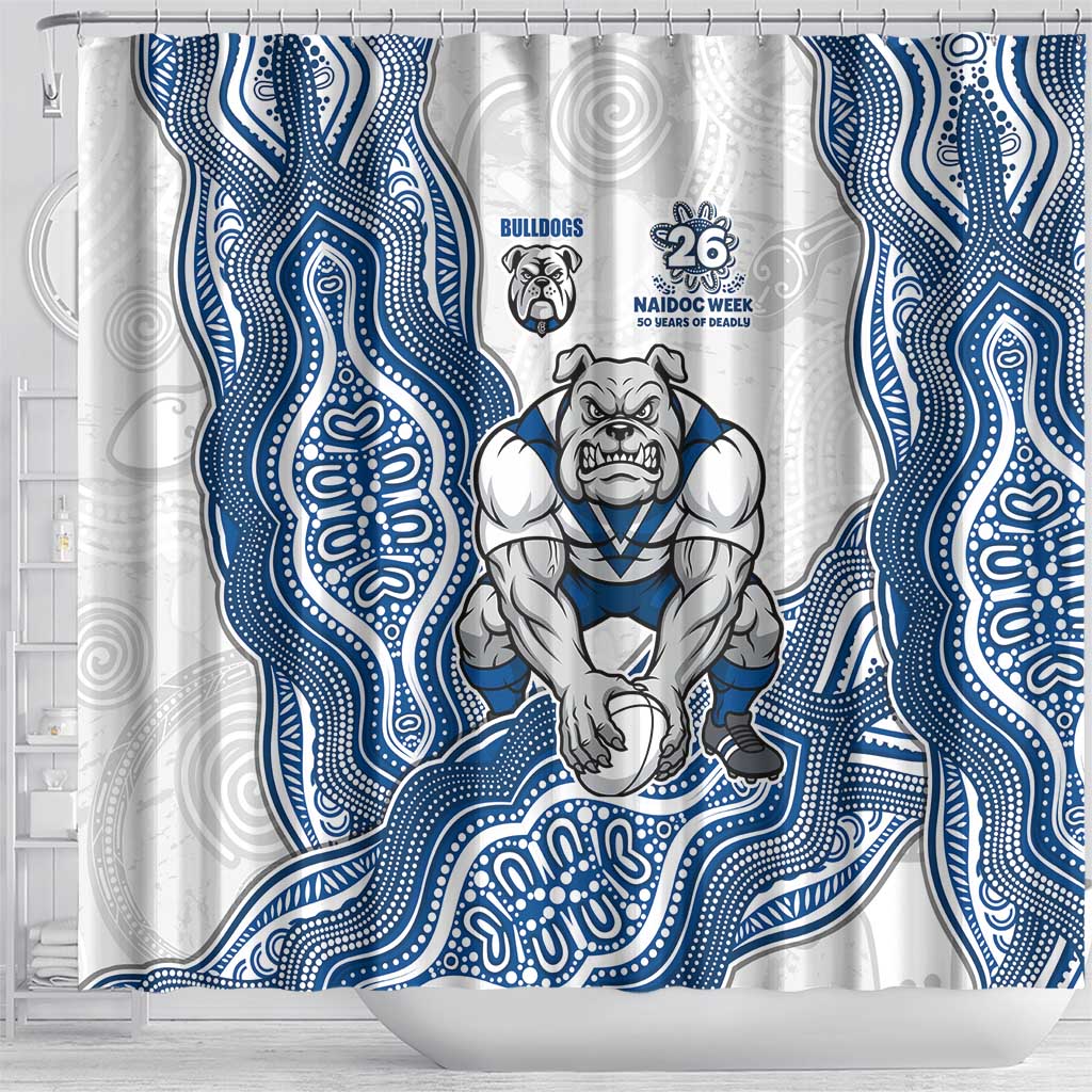 Canterbury-Bankstown Bulldogs NAIDOC Week 2026 Shower Curtain First Nations of Australia Aboriginal Mascot Rugby