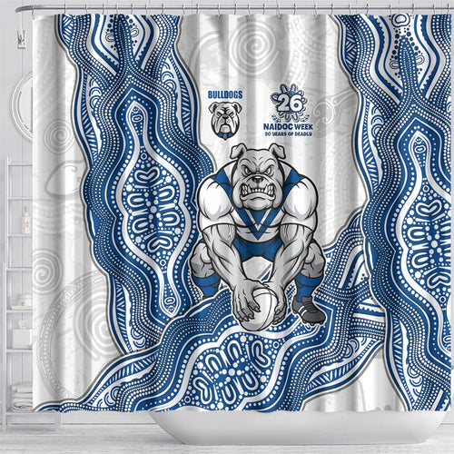 Canterbury-Bankstown Bulldogs NAIDOC Week 2026 Shower Curtain First Nations of Australia Aboriginal Mascot Rugby