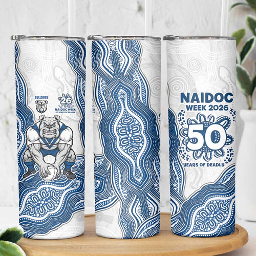 Canterbury-Bankstown Bulldogs NAIDOC Week 2026 Skinny Tumbler First Nations of Australia Aboriginal Mascot Rugby
